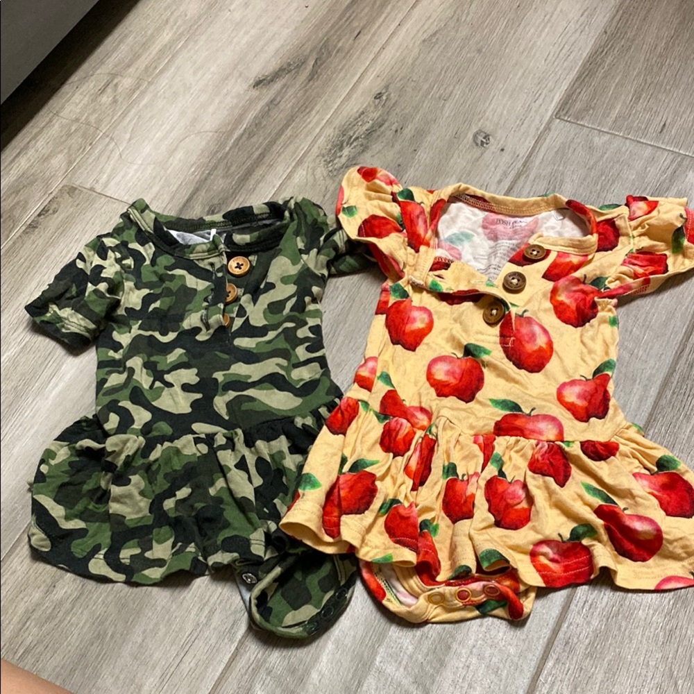 Posh Peanut Colorful Baby Rompers
